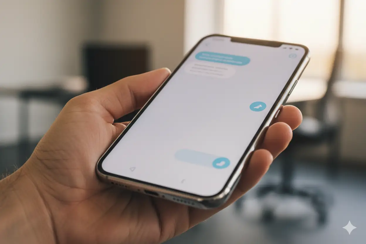 Interacción de un chatbot inteligente con un cliente potencial en un dispositivo móvil
