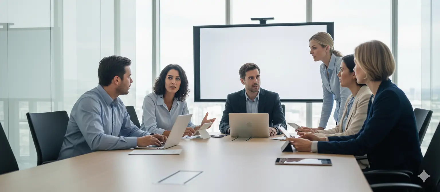 Equipo de expertos BrosMont Solutions trabajando en estrategias digitales